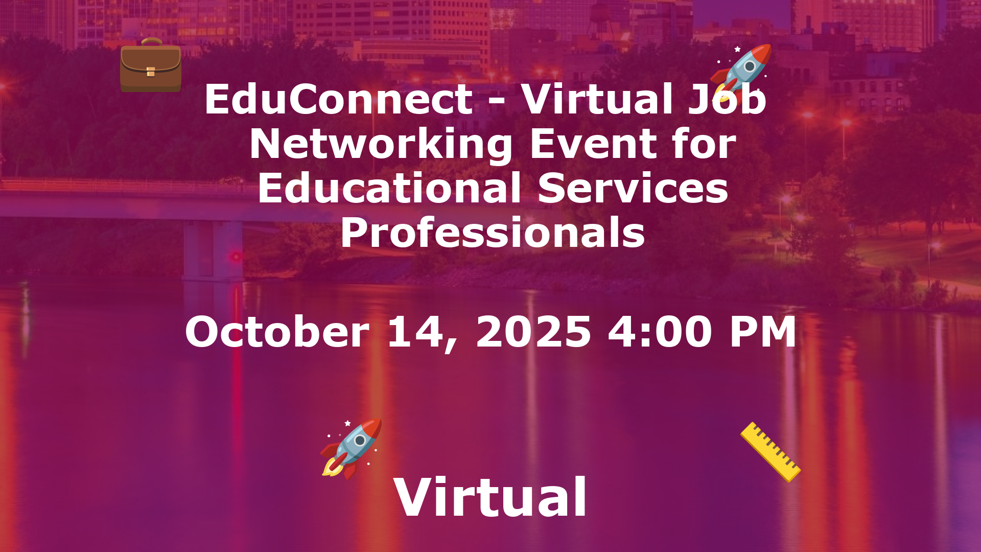 EduConnect - Virtual Job  Networking Event for Educational Services Professionals event image